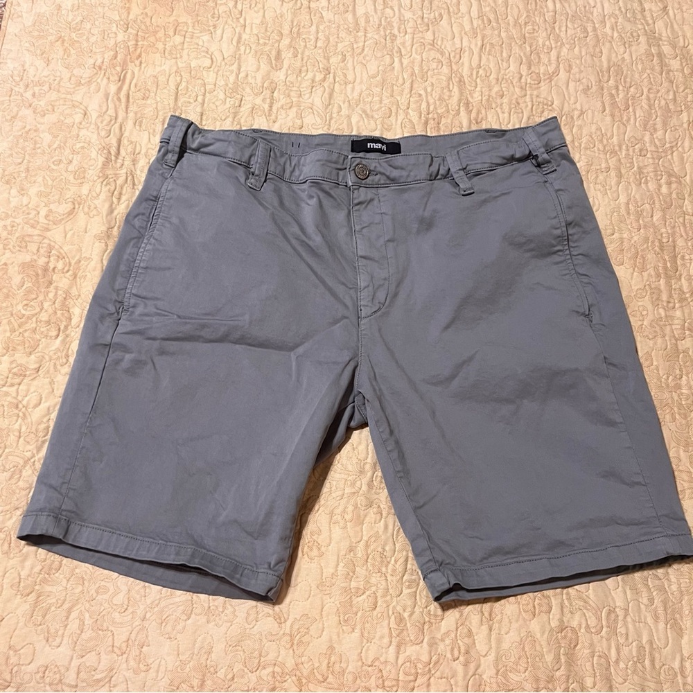 Mavi Men's Slate Gray Flat Front Shorts